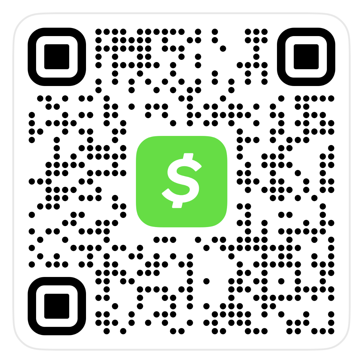 Cash App payment QR code for Ezra Maize